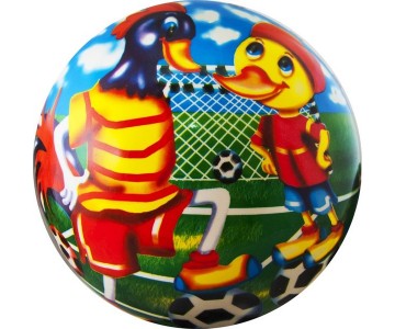 Мяч детский Веселый футбол арт.DS-PP 133 23 см, синий