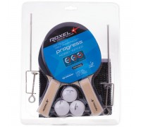 Набор для настольного тенниса Roxel Hobby Progress (2 ракетки, 3 мяча, сетка)